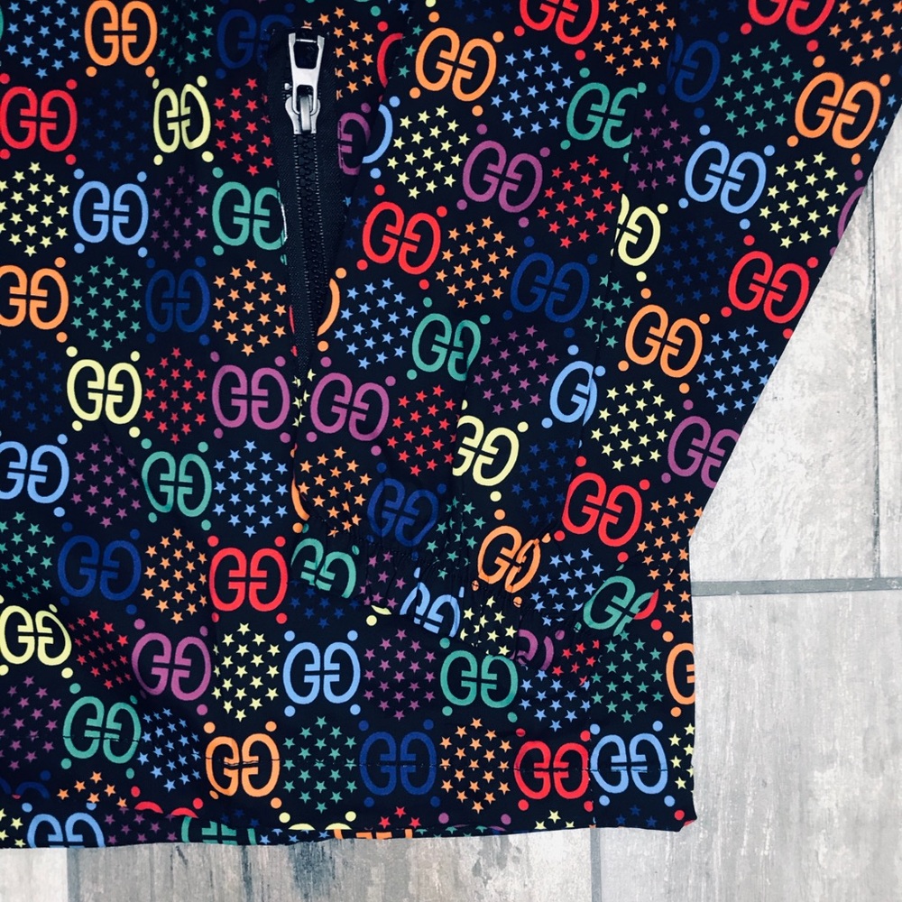 Neon Lightweight Windbreaker Hooded Rain Jacket - Picture 2 of 5